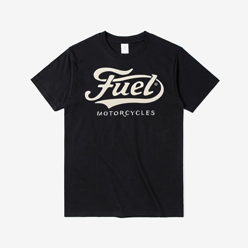 Summer Clothing Label - 연료 라벨 티셔츠 오토바이 프린트 티셔츠