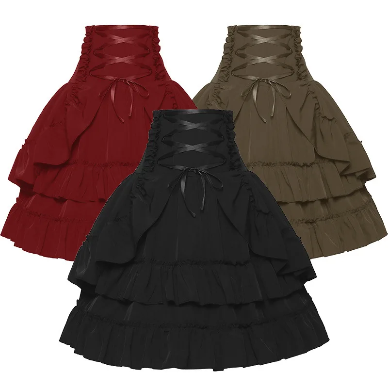 Summer Renaissance Clothing - 여성 빅토리아 스커트 중세 르네상스 코트