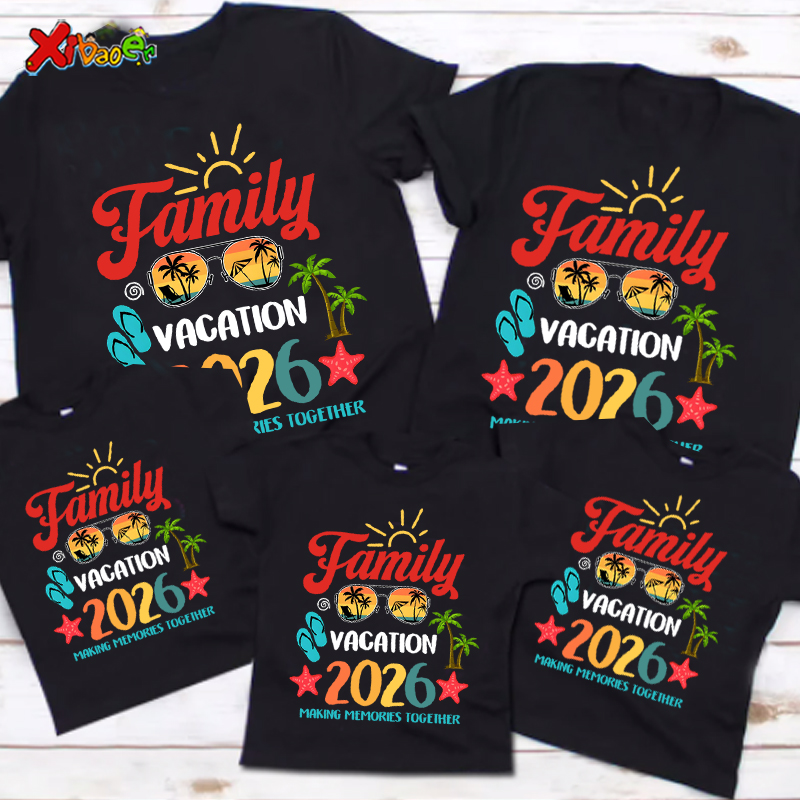 Summer Clothing Europe - 맞춤형 가족 휴가 2026 셔츠 레트로