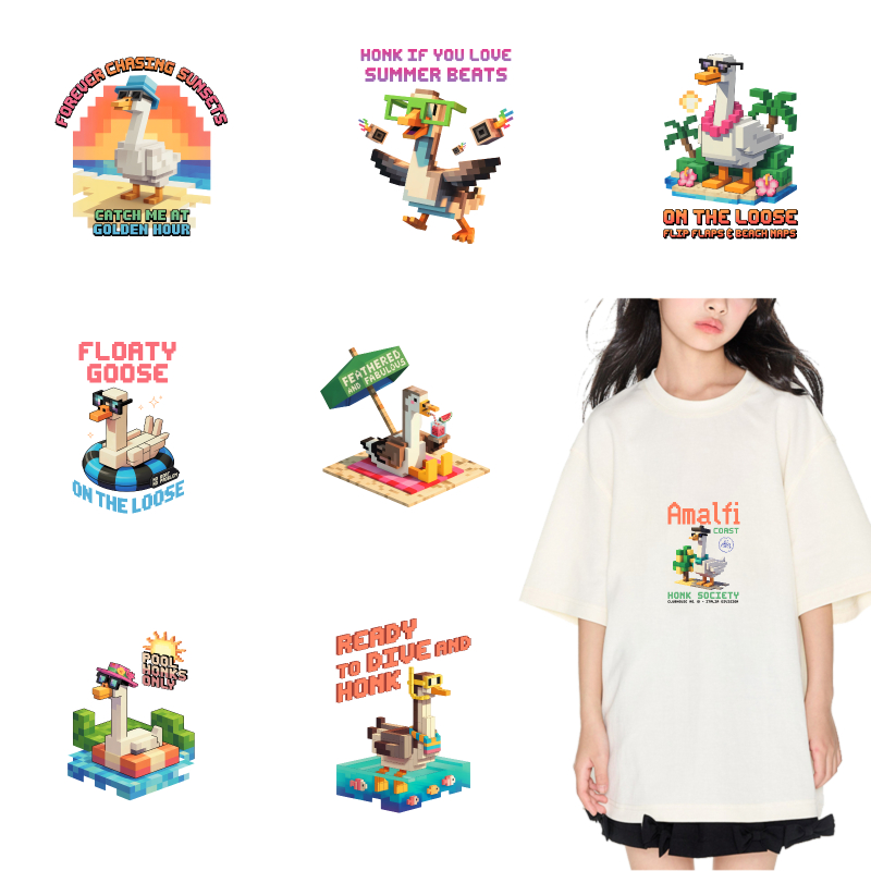 Summer Clothing Vibes - 2PCS 아말피 덕 썸머 바이브스 다리미
