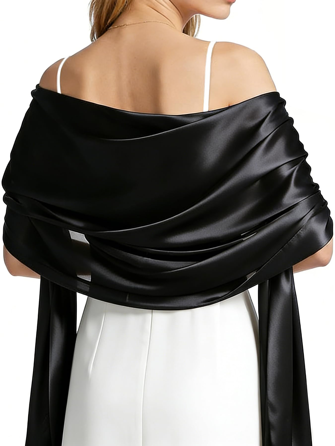 Summer Clothing For Older Women - 여성용 새틴 숄 랩 - 이브닝