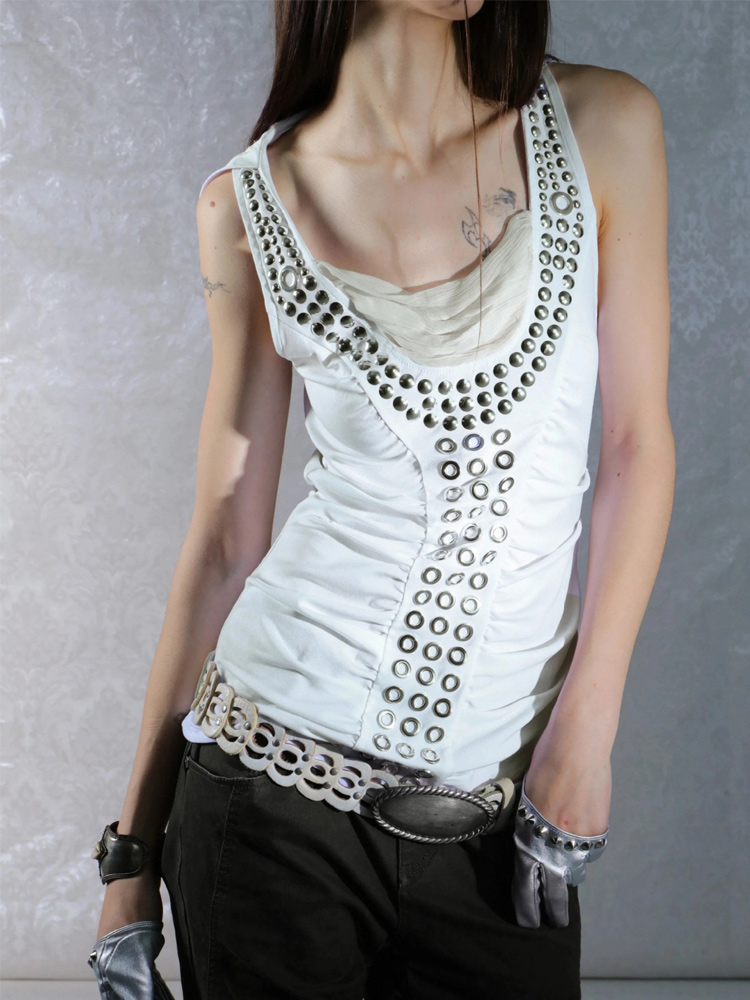 Summer Clothing Europe - 여름 여성용 Y2K 스트리트 핫걸 의상,