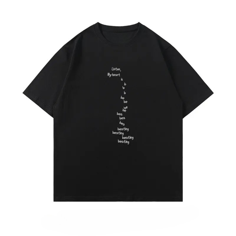 Summer Clothing Trends 2026 - 여름 미국식 레터 프린트 맞춤형 반팔