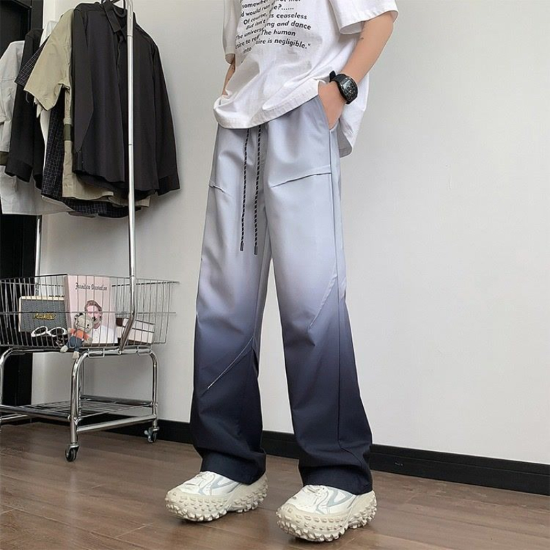 Summer Clothing Men Sale - 대비 색깔 헐렁한 남성 캐주얼 스트레이트