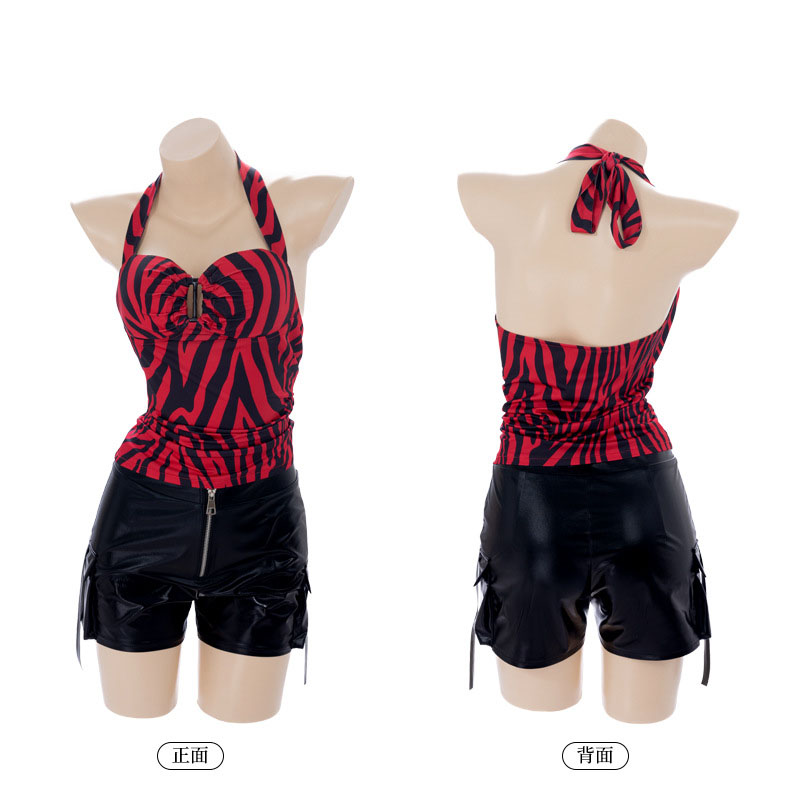 Summer Alt Clothing - 오브세션 니키 홀터탑 코스프레 여성용 탑