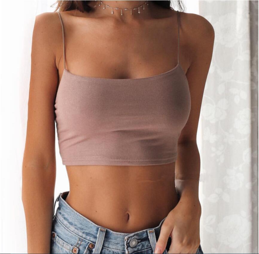 2023 섹시한 멜빵 배꼽 백리스 가슴 랩 조끼, 탑  - Summer Clothing Europe 리뷰 및 가격
