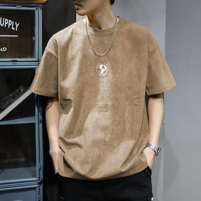 빈티지 반팔 라운드넥 남성 의류, 루즈 패션 트렌드 2 - Summer Clothing Europe 리뷰 및 가격