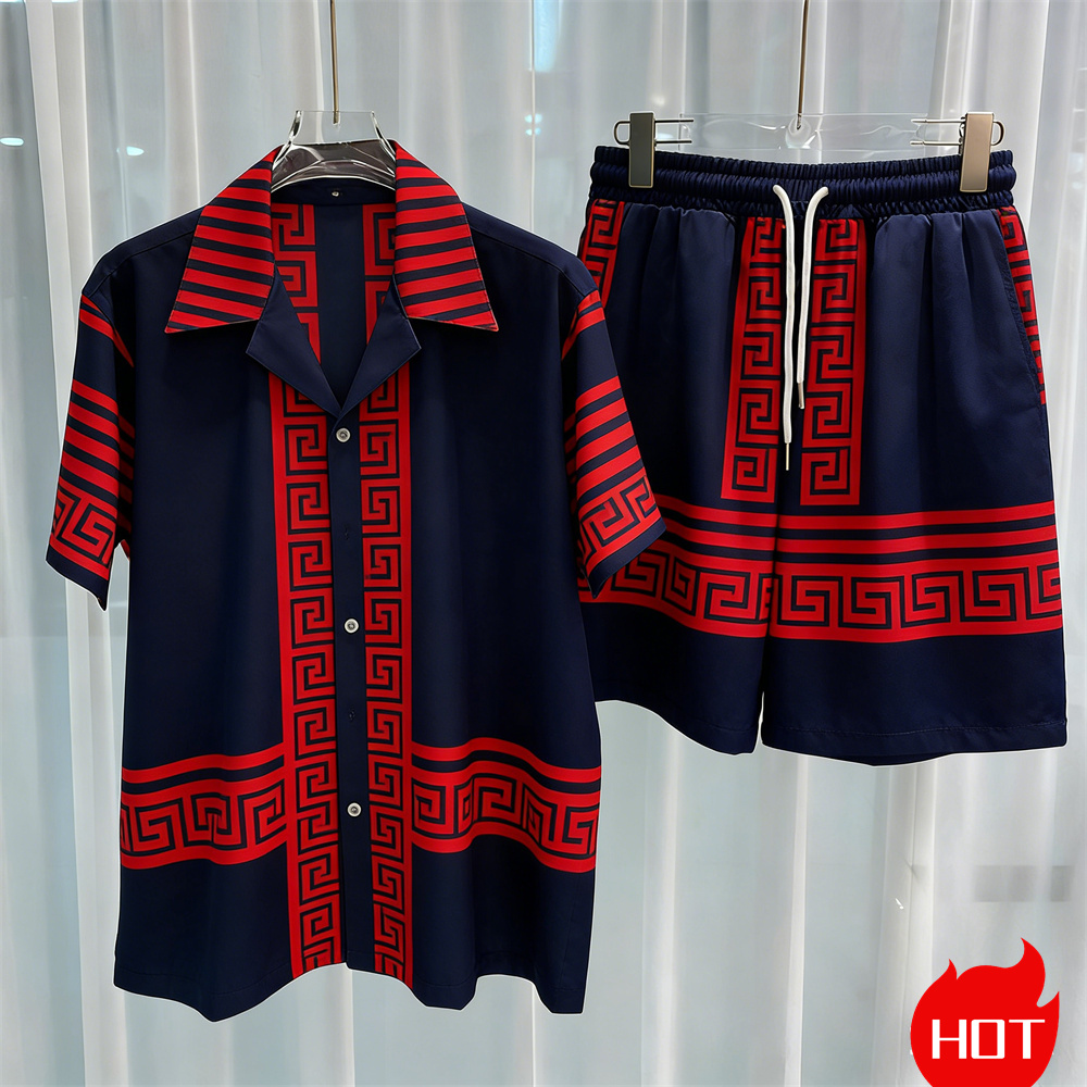 디지털 프린트 남성 세트 패션 투피스 반바지 세트 고품 - Summer Clothing Trends 리뷰 및 가격