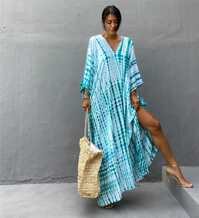 플러스 사이즈 여성 비치웨어 롱 비치 커버업 카프탄 캐 - Summer Clothing For Older Women 리뷰 및 가격