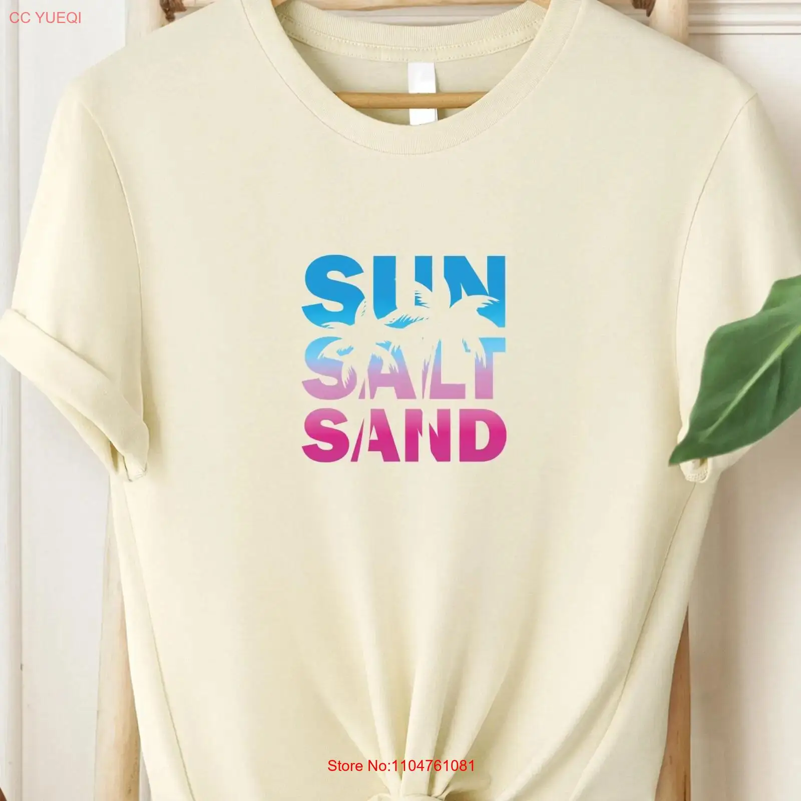 Sun Salt Sand 티셔츠 레트로 여름 분위기 트 - Summer Clothing Vibes 리뷰 및 가격