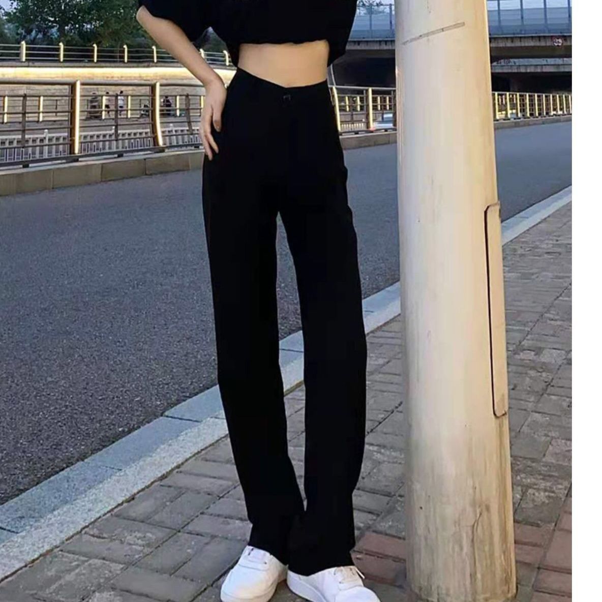 플레어 진 고딕 의류 힙합 분위기 인기 미학 하라주쿠  - Summer Clothing Vibes 리뷰 및 가격