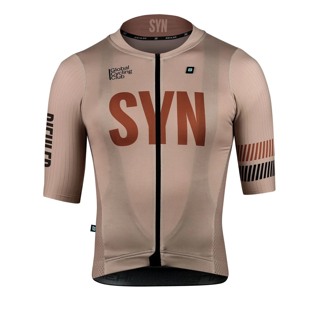 SYN 다크 브라운 남성용 반팔 사이클링 저지 및 턱받 - Summer Clothing Men Sale 리뷰 및 가격