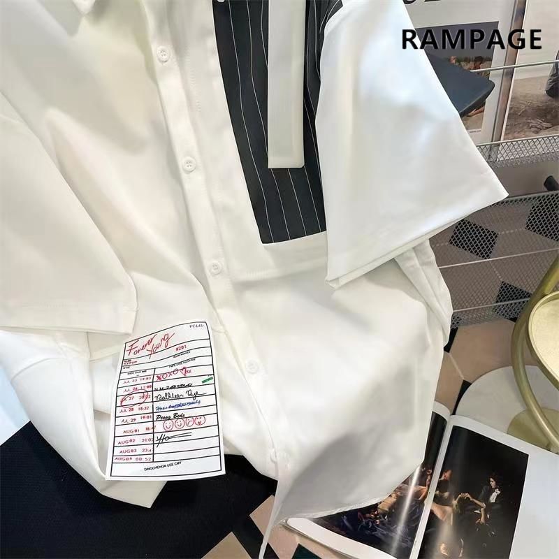 프랑스 빈티지 캐주얼 패션 남성 의류, 루즈 반팔 라펠 - Summer Clothing Label 리뷰 및 가격