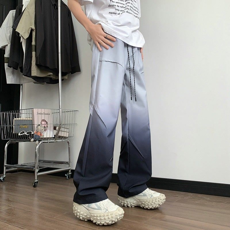 대비 색깔 헐렁한 남성 캐주얼 스트레이트 바지 여름 원 - Summer Clothing Men Sale 리뷰 및 가격