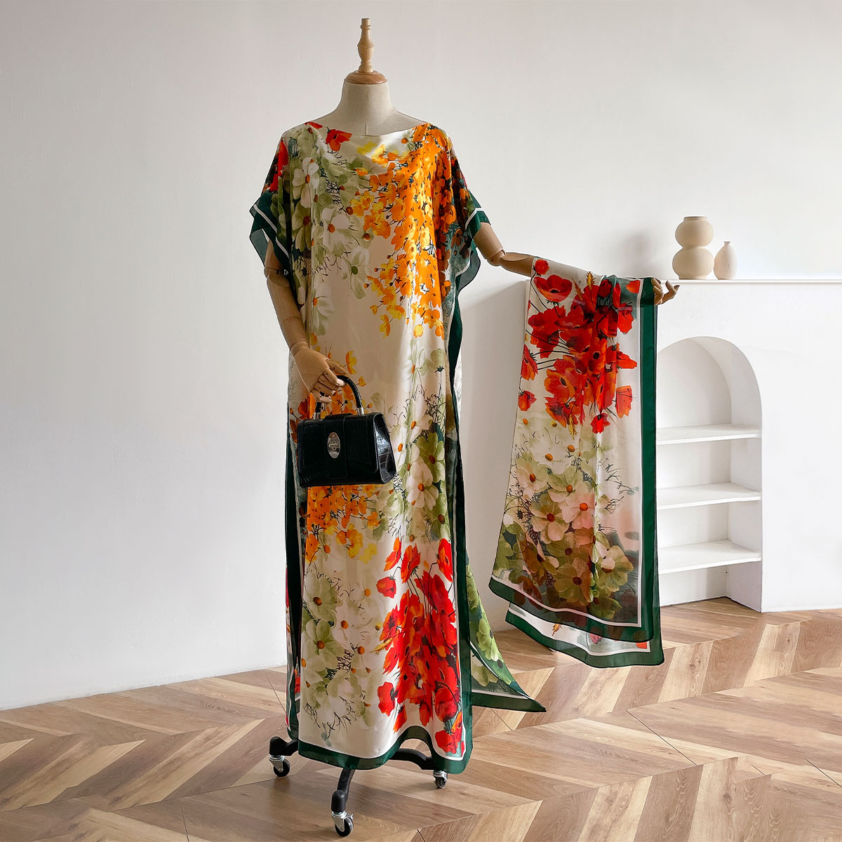 여성용 롱 숄 두바이 패션 MUMU 디자인 실크 소프트 - Summer Clothing For Older Women 리뷰 및 가격