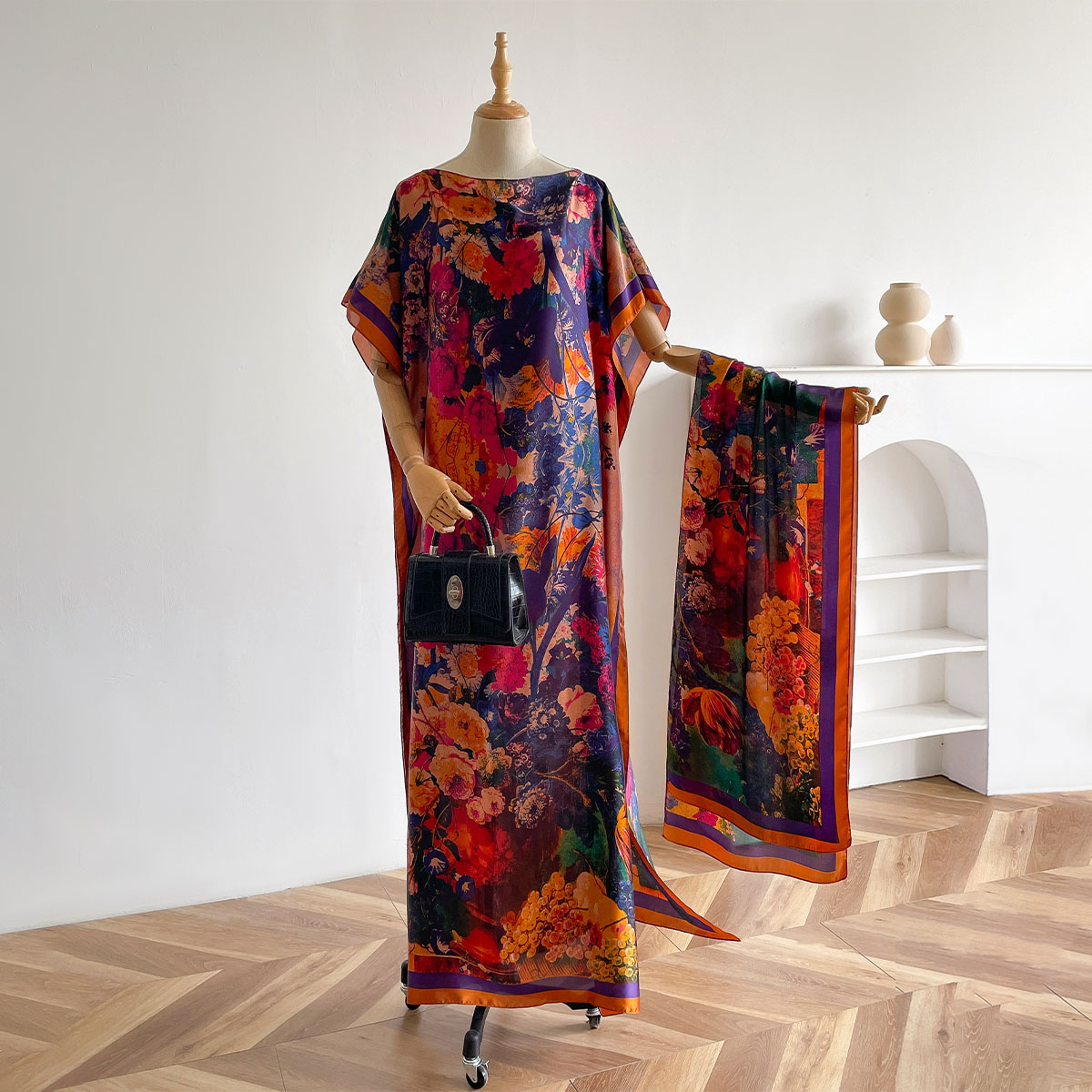 여성용 롱 숄 두바이 패션 MUMU 디자인 실크 소프트 - Summer Clothing For Older Women 리뷰 및 가격